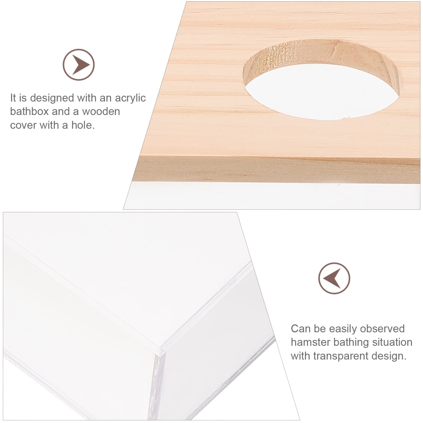 Alipis bassine hamster acrylique transparente 16,5 cm