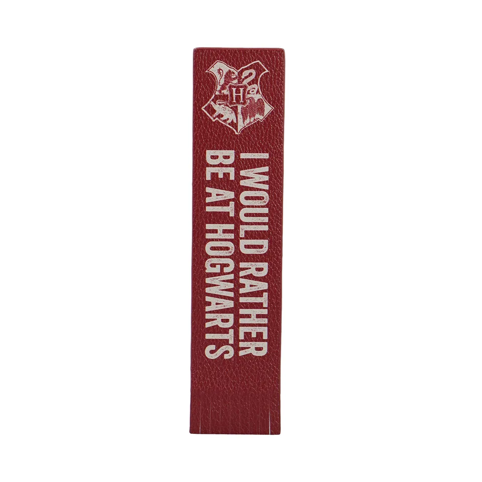 Harry Potter I Would Rather marque-page PU 8x22 cm rouge