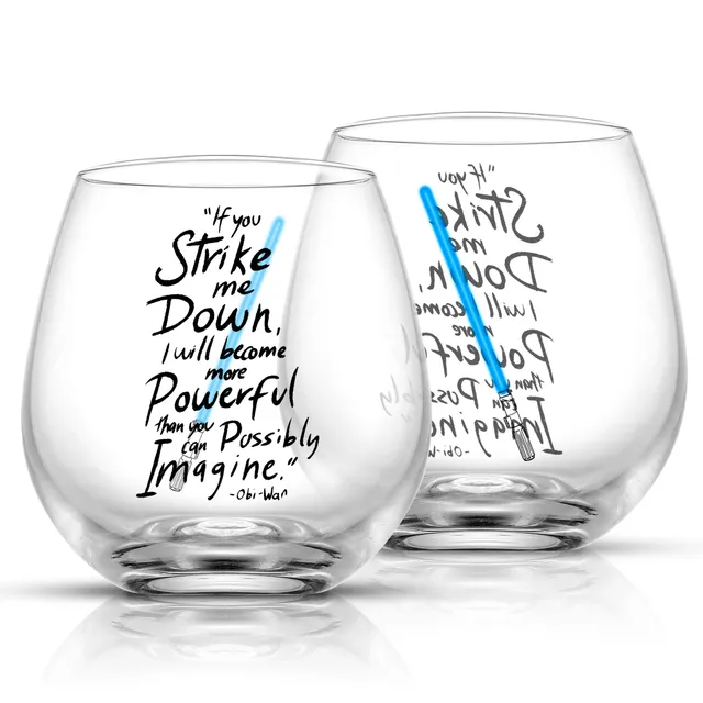 JoyJolt Star Wars Obi-Wan verre 44 cl lot de 2 collector