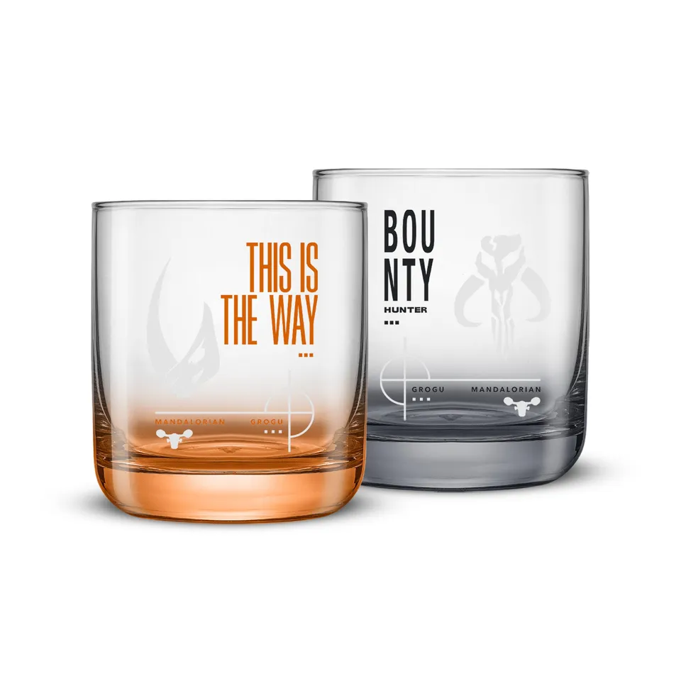 JoyJolt Star Wars Mandalorian verres courts lot de 2 30 cl