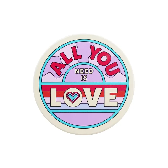 The Beatles All You Need is Love dessous de verre céramique