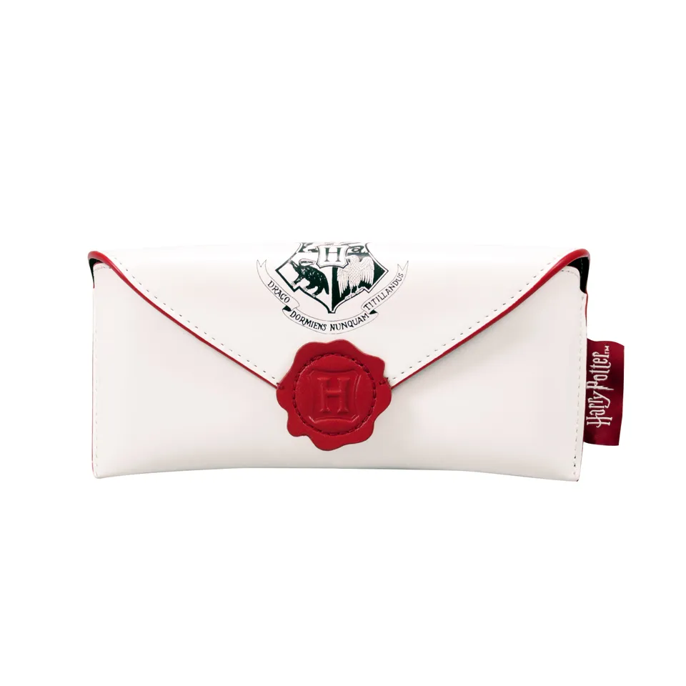 Harry Potter Letters étui à lunettes blanc rigide