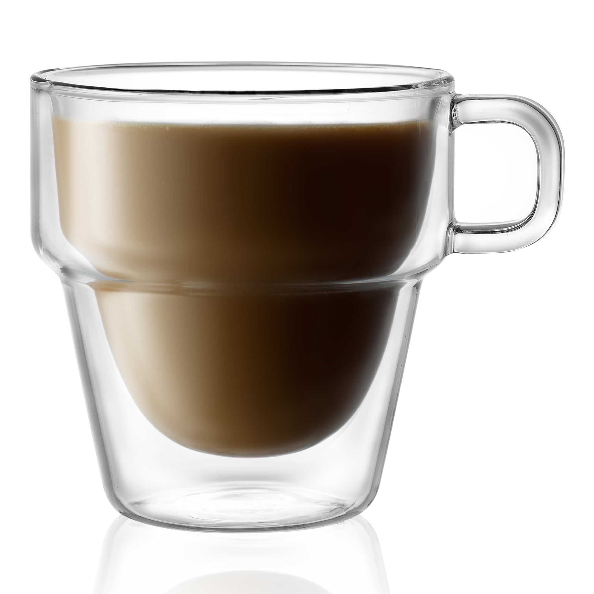 JoyJolt Stoiva tasse café double paroi 34 cl lot 4 empilable