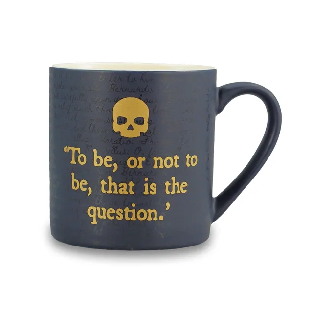 Shakespeare mug céramique Hamlet 310 ml coffret noir