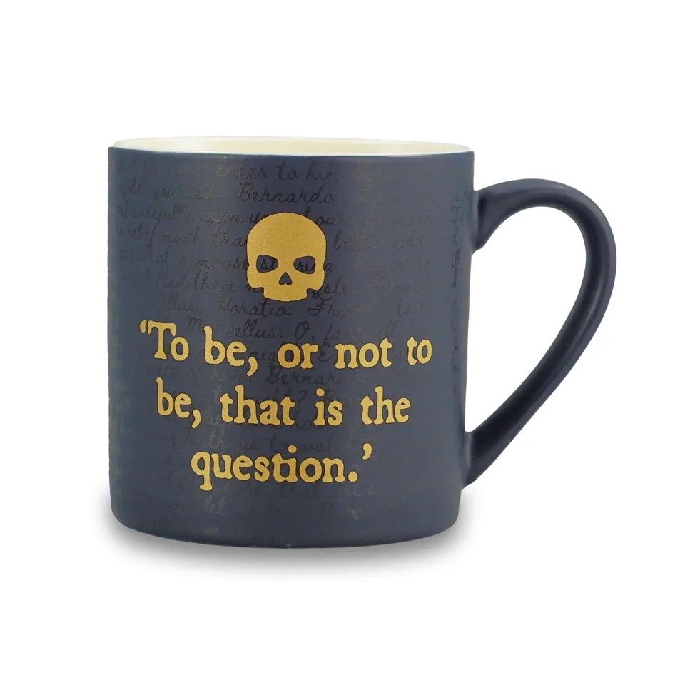 Shakespeare mug céramique Hamlet 310 ml coffret noir