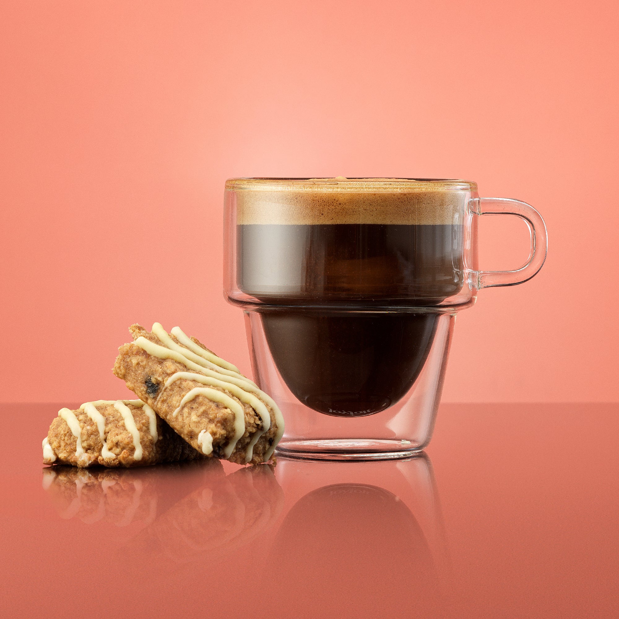 JoyJolt Stoiva verre espresso double paroi 15 cl lot 4