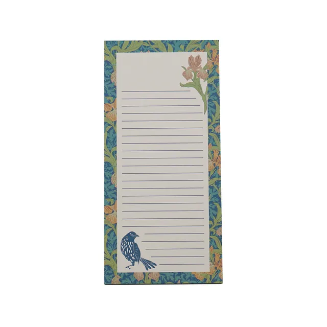 Arts & Crafts Society Iris bloc-notes magnétique vert