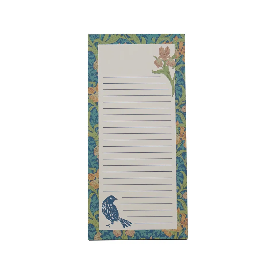 Arts & Crafts Society Iris bloc-notes magnétique vert