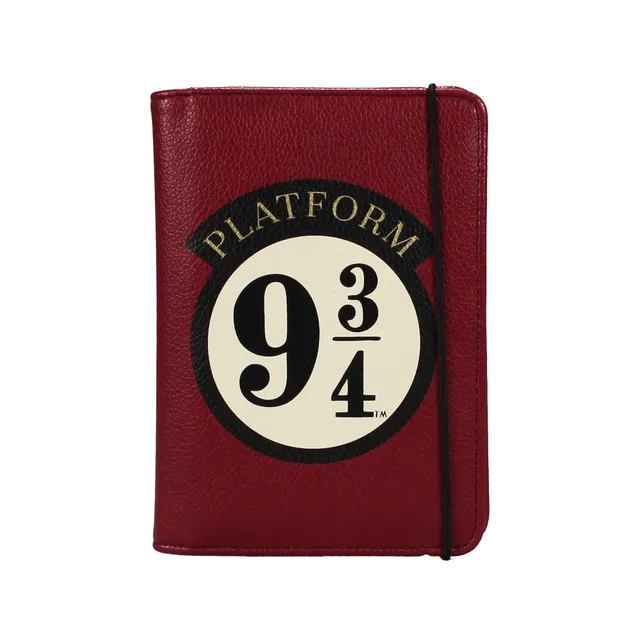 HMB Harry Potter Platform 9 3/4 étui passeport cuir vegan rouge