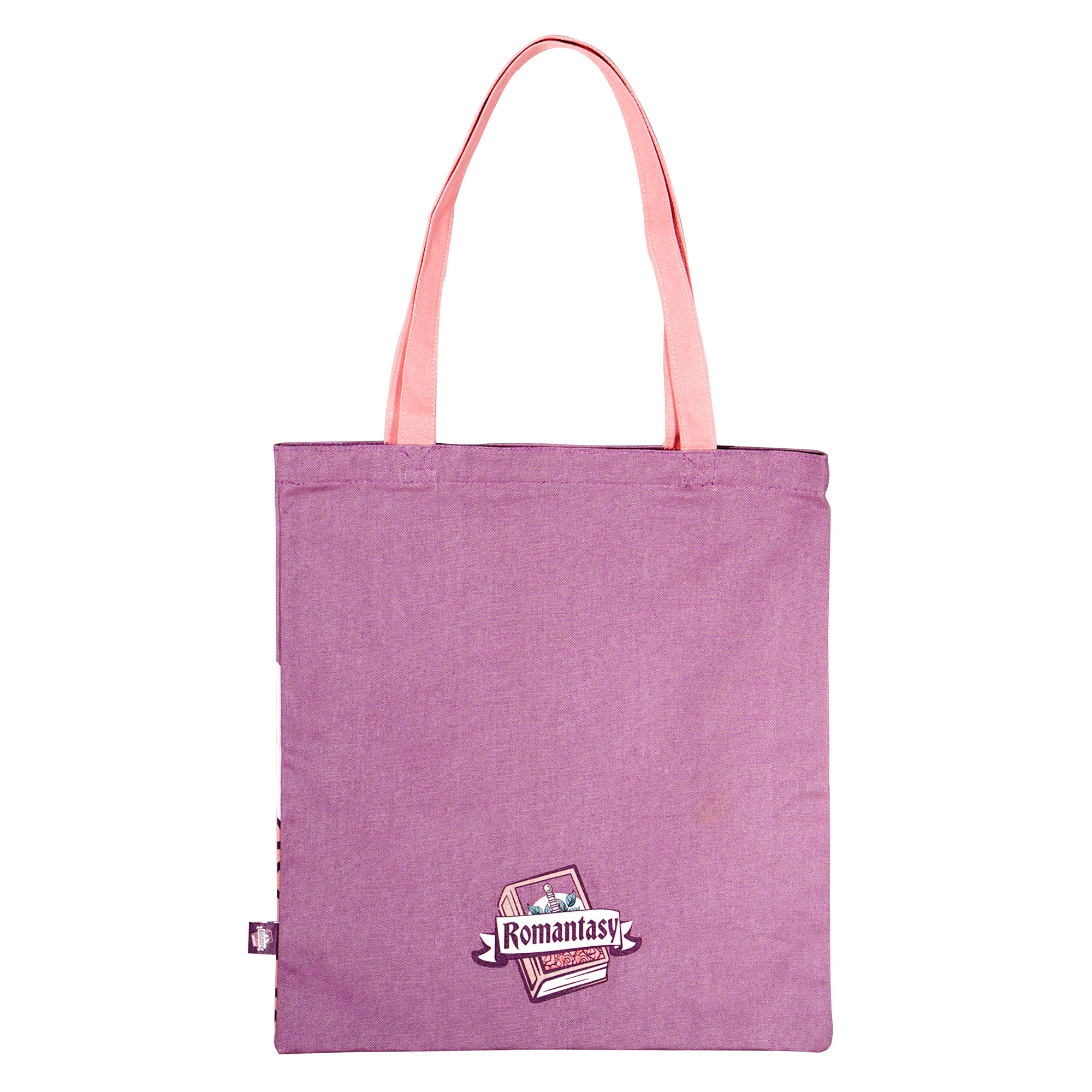 Romantasy cabas coton recyclé violet 42x38 cm