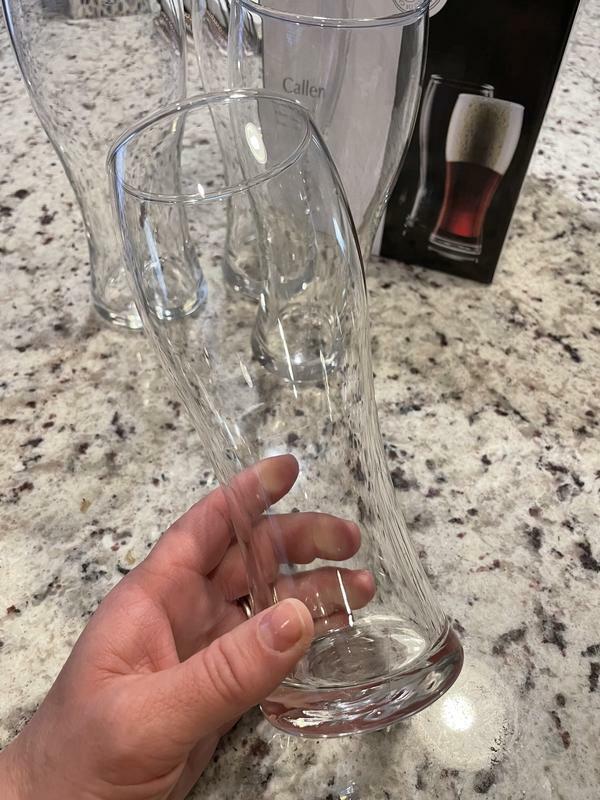JoyJolt Callen verre bière pilsner lot 4 cristal 46 cl pression