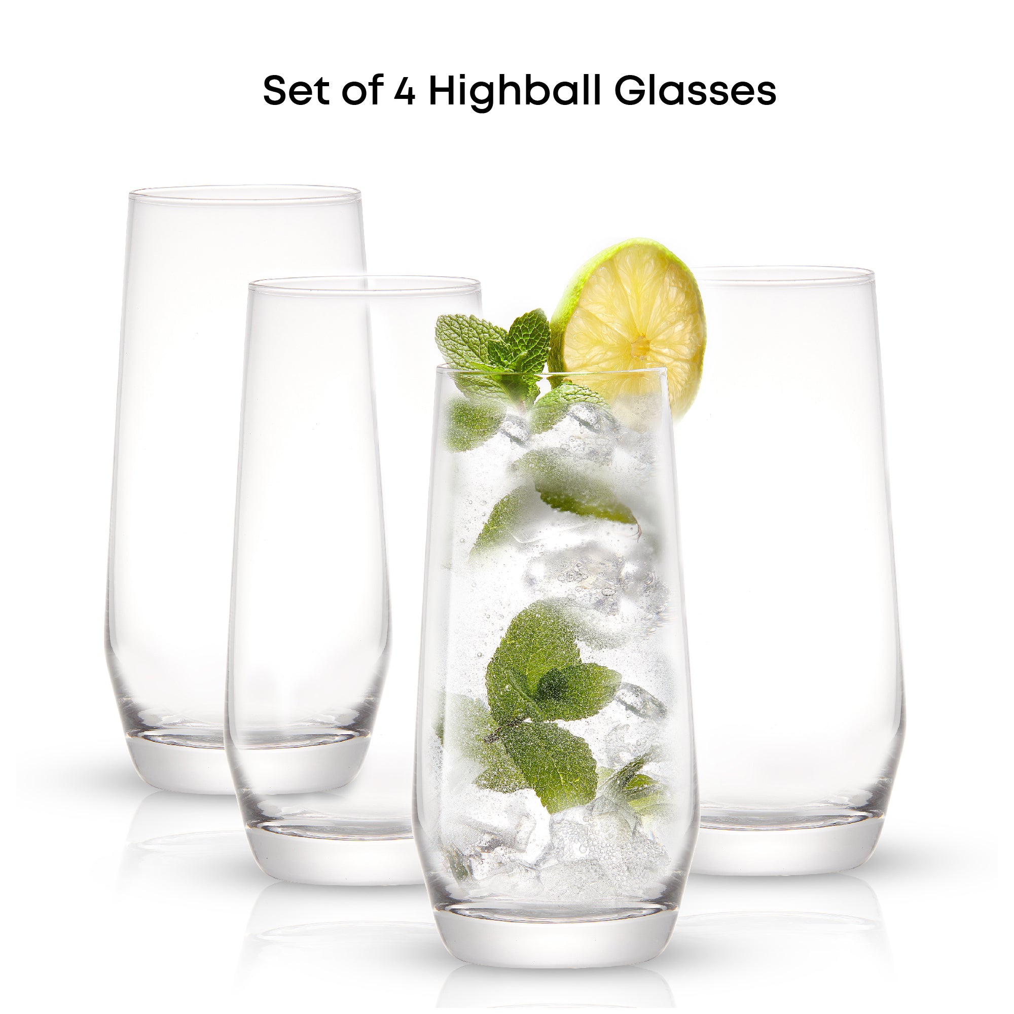 JoyJolt Gwen Highball verres long drink lot 4 53 cl bombés
