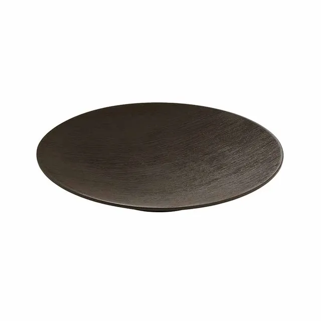 Artis Brush Black assiette creuse 22 cm noir