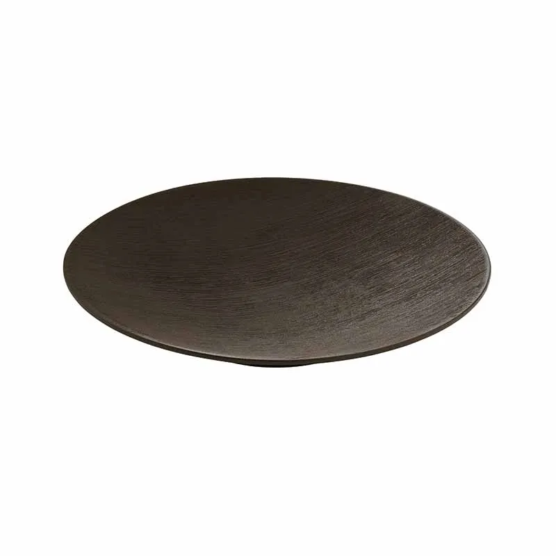 Artis Brush Black assiette creuse 22 cm noir
