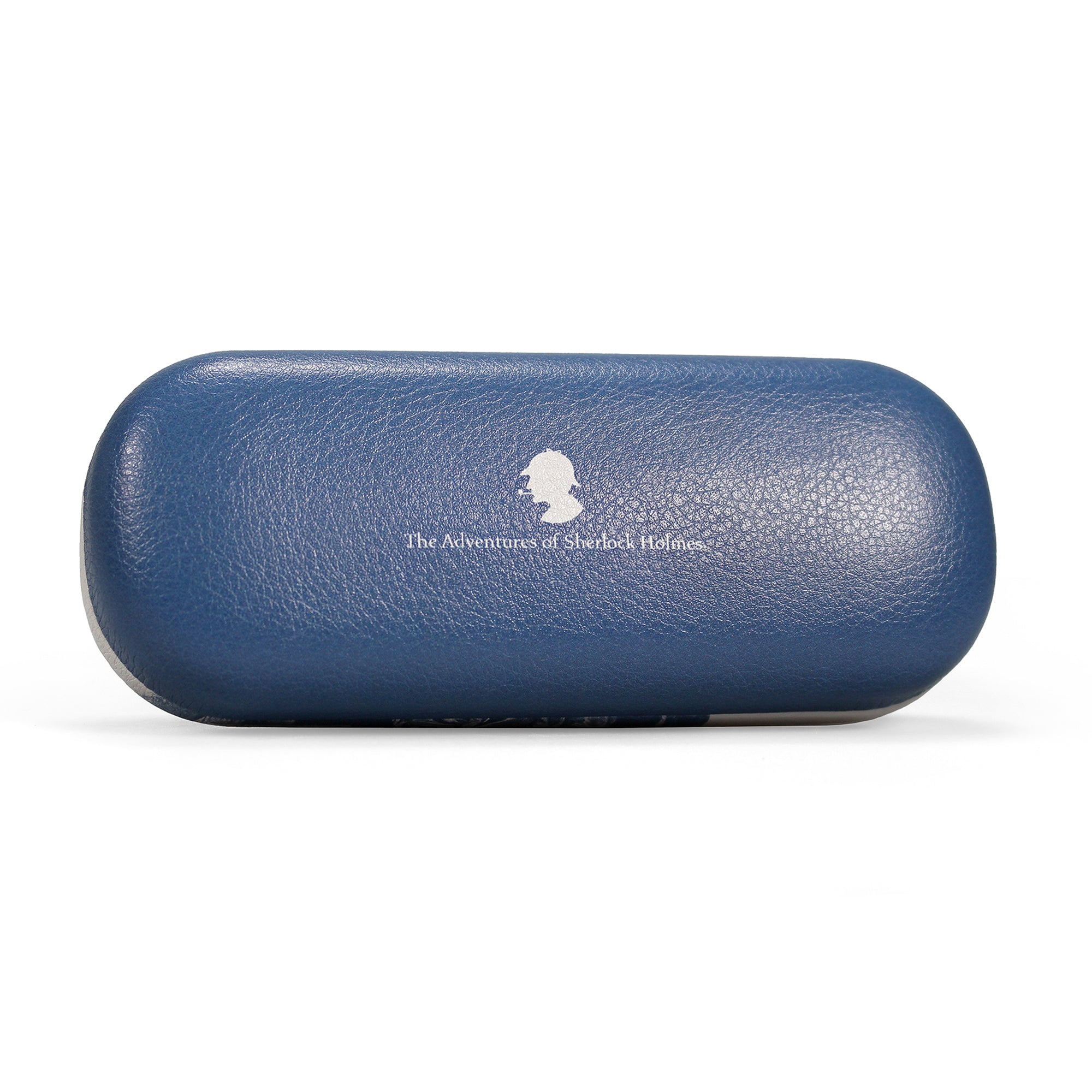 Sherlock Holmes Pulteney Press étui à lunettes bleu