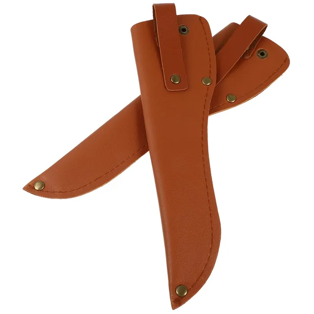 Alipis Gaine Couteau cuir protege-lame lot de 2 marron