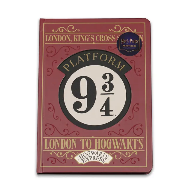 Harry Potter Platform 9 3/4 carnet A5 Diecut Reveal rouge