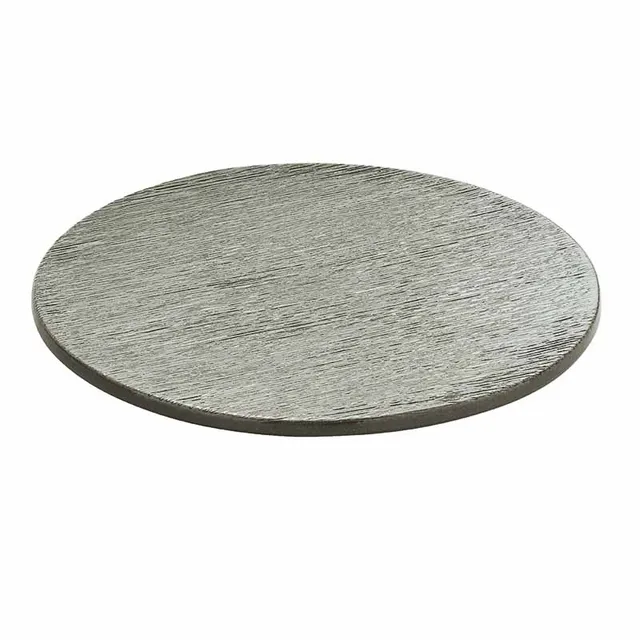 Artis Brush Grey assiette ronde 31 cm grise