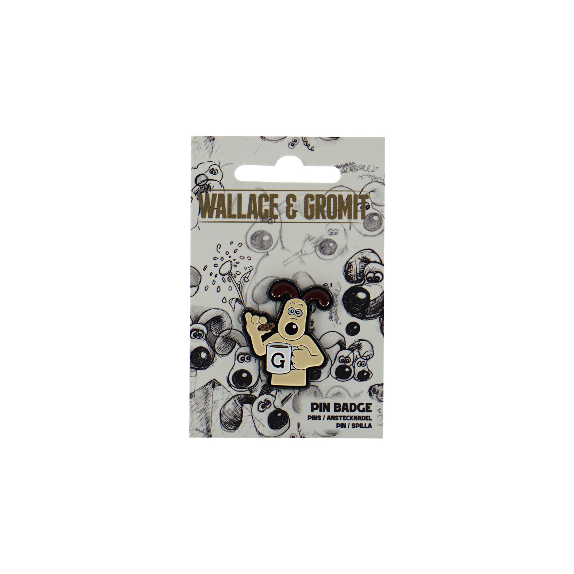 Wallace & Gromit Gromit pin's émail métal