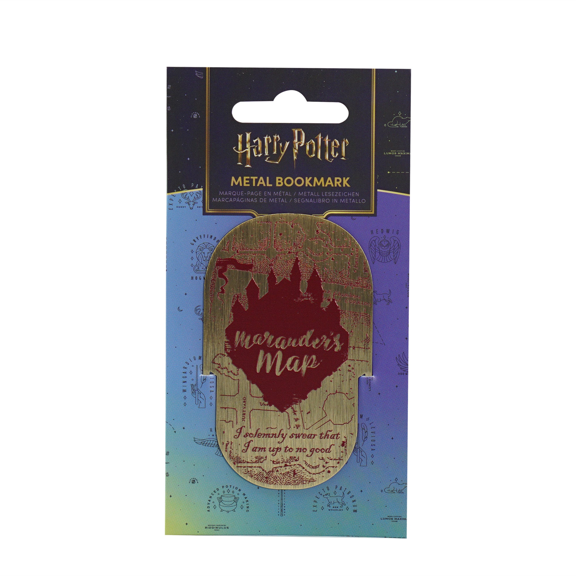 HMB Harry Potter Marauder's Map marque-page métal doré