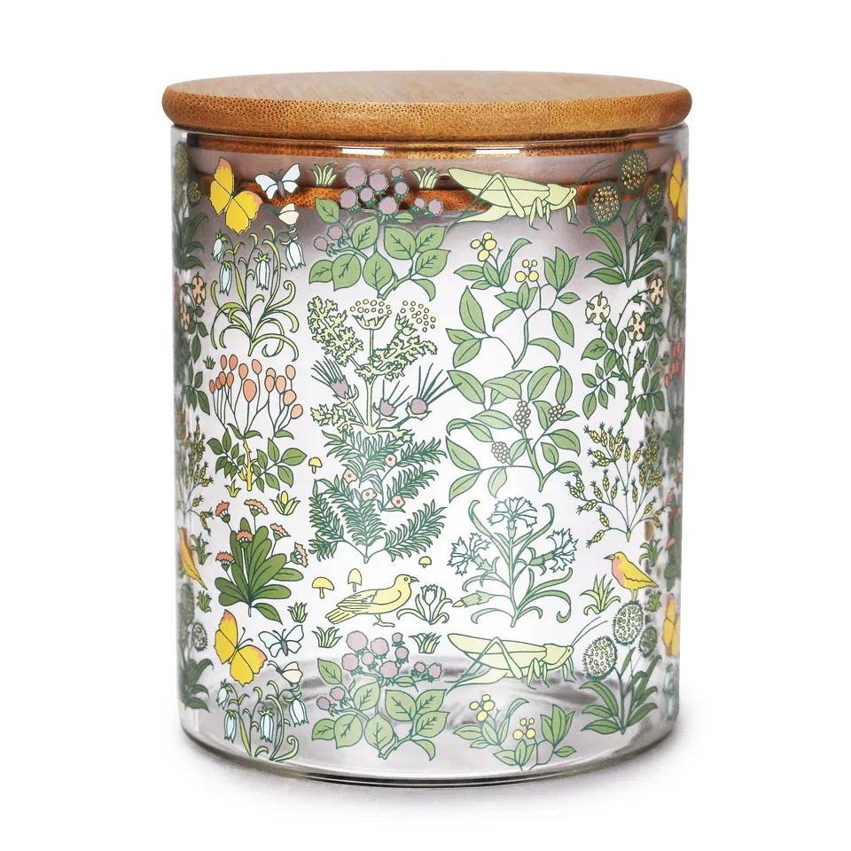 Arts & Crafts Society Voysey Apothecary's Garden bocal verre 75 cl