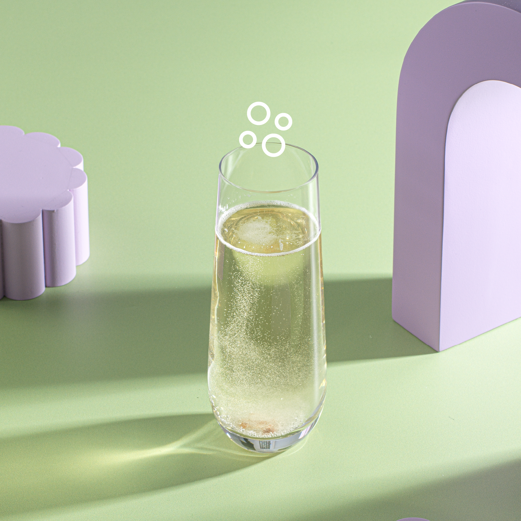 JoyJolt Milo verres champagne sans pied 28 cl lot 4
