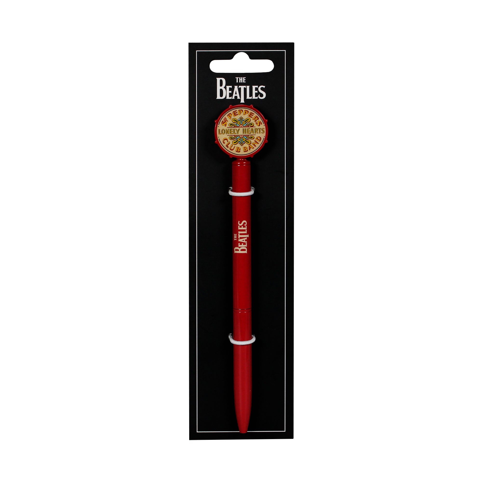 The Beatles Sgt. Pepper stylo métal 3D rouge