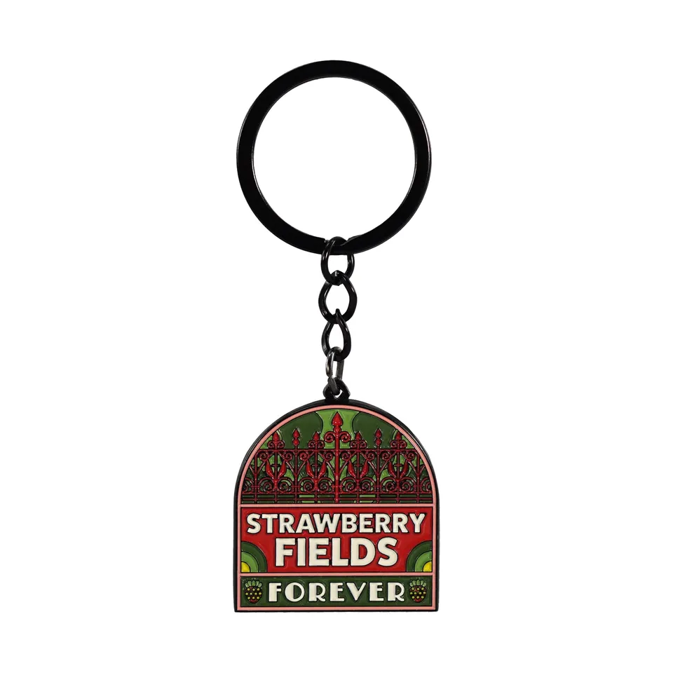 The Beatles Strawberry Fields porte-clé métal rouge