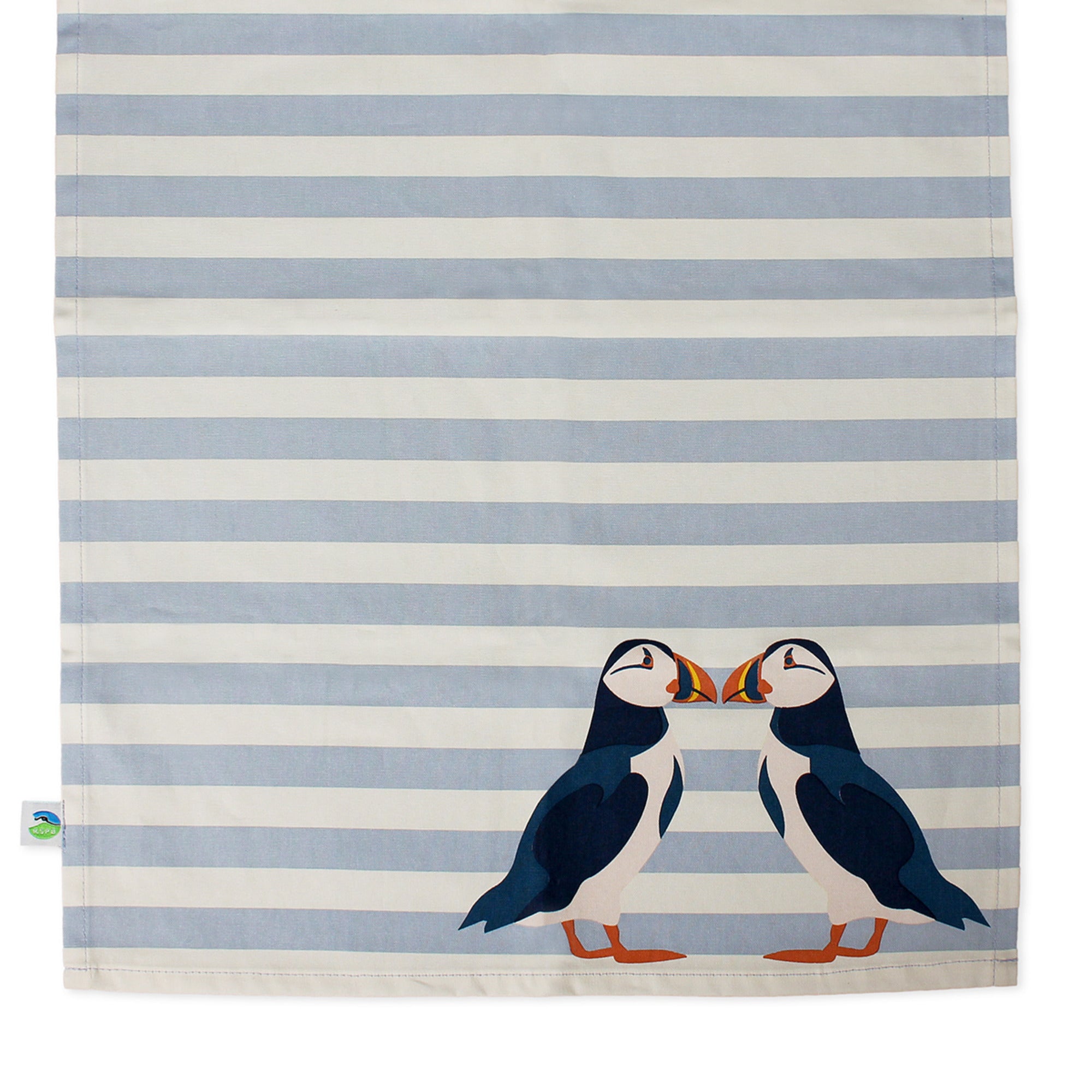 Torchon RSPB Puffin coton recyclé bleu