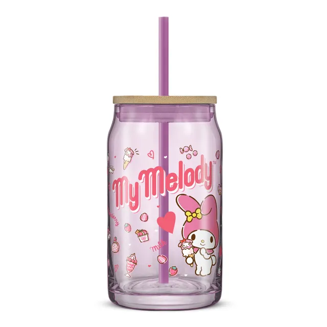 JoyJolt Hello Kitty My Melody gobelet canette 47 cl paille