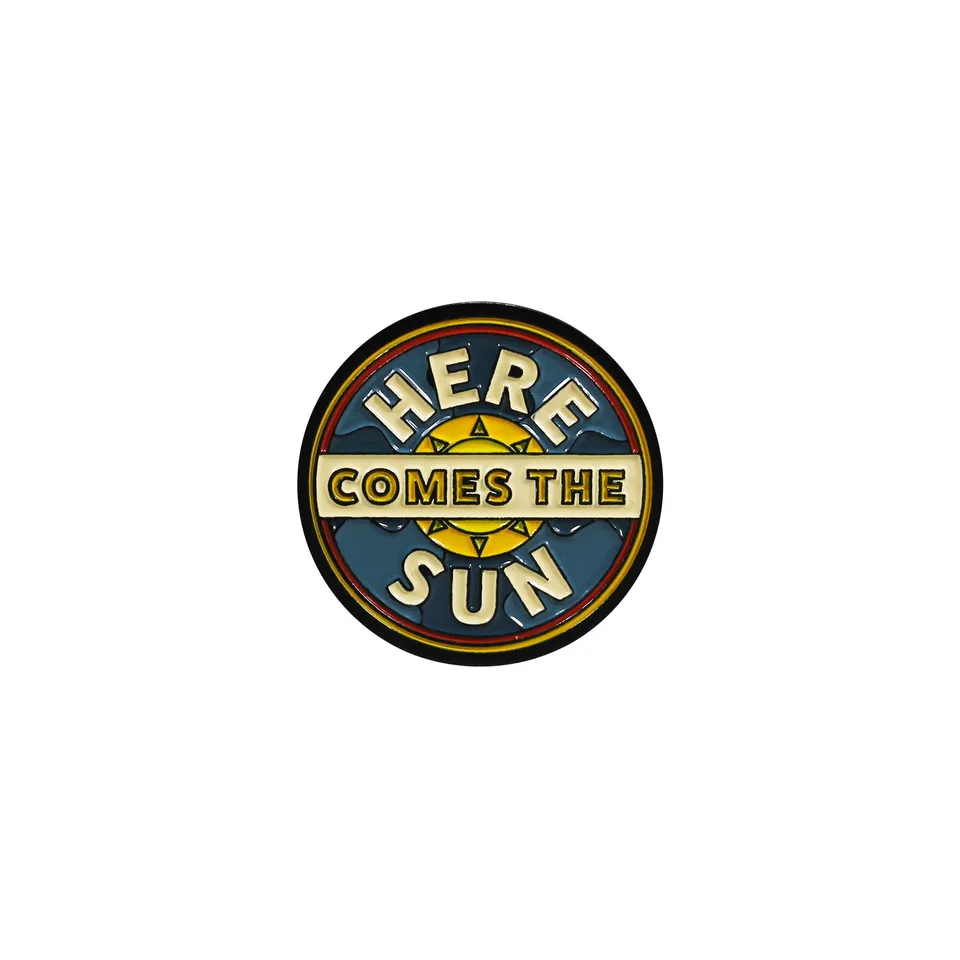 The Beatles pin's Here Comes the Sun émail bleu