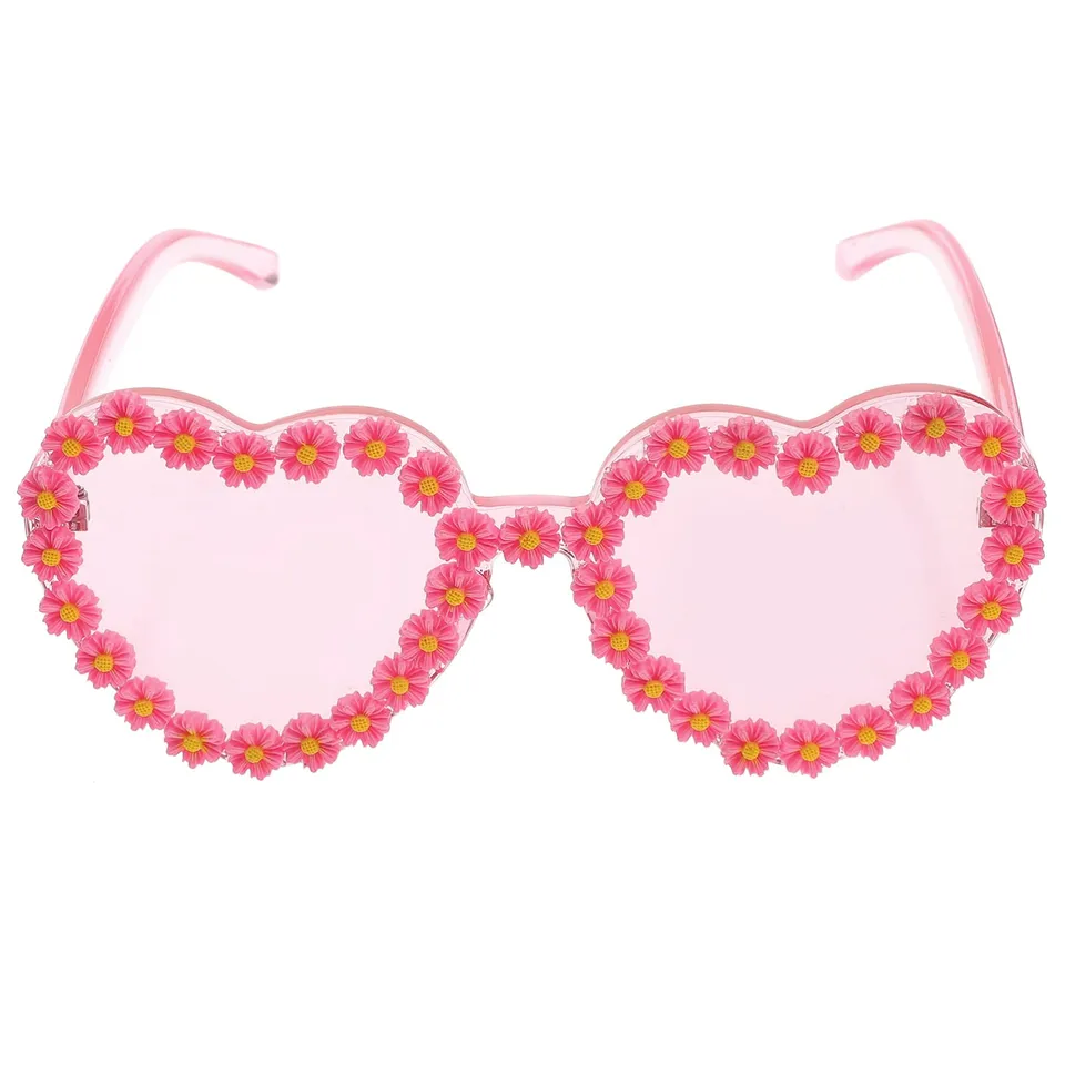 Alipis lunettes soleil fleur fille marguerite rose