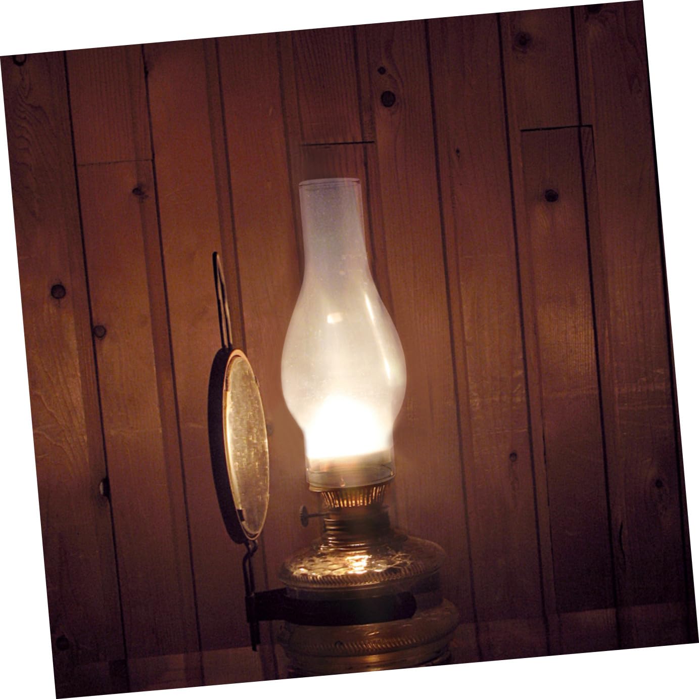 Alipis verre cheminée lampe à huile transparent 17,5 cm
