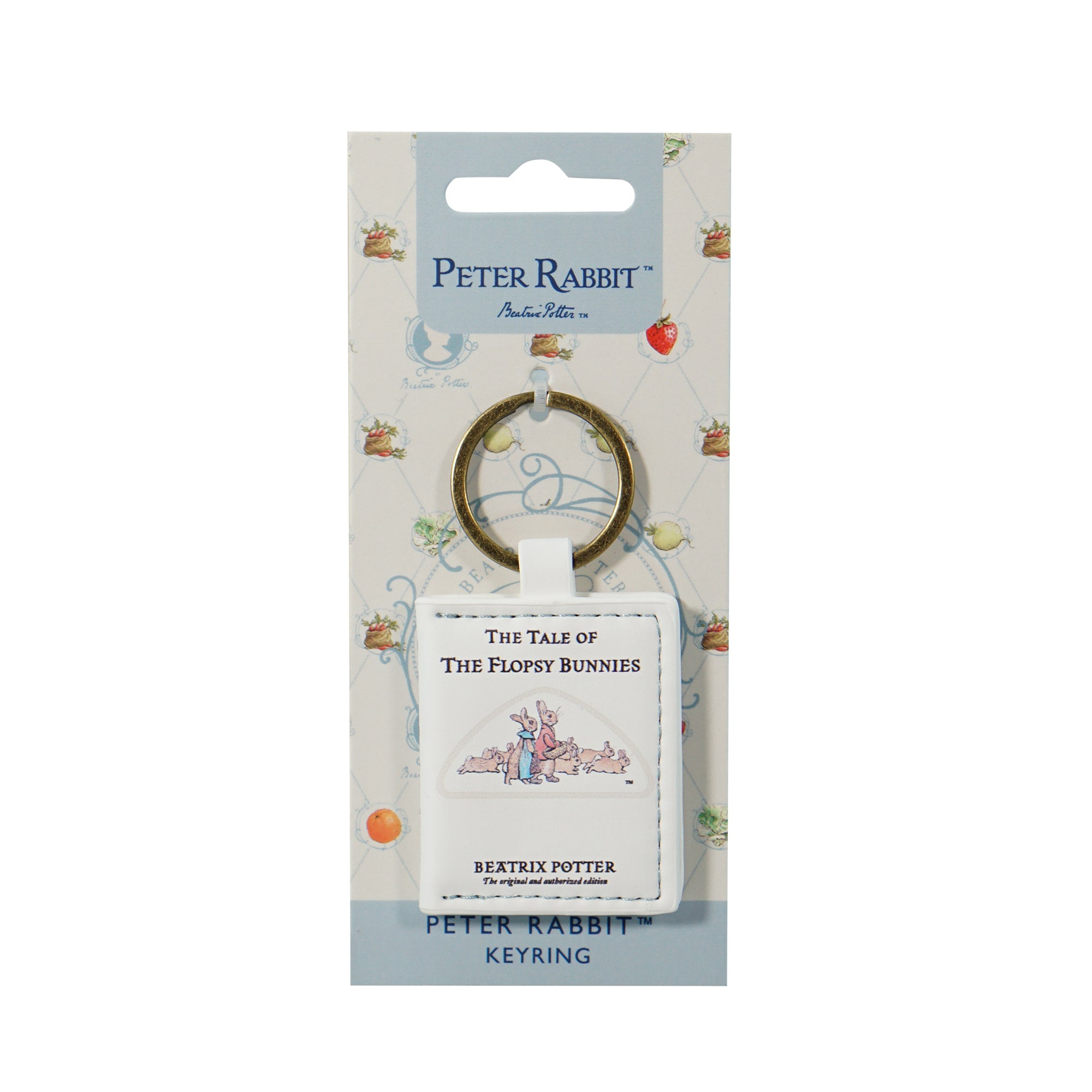 HMB Flopsy Bunnies Porte-clés cuir vegan blanc