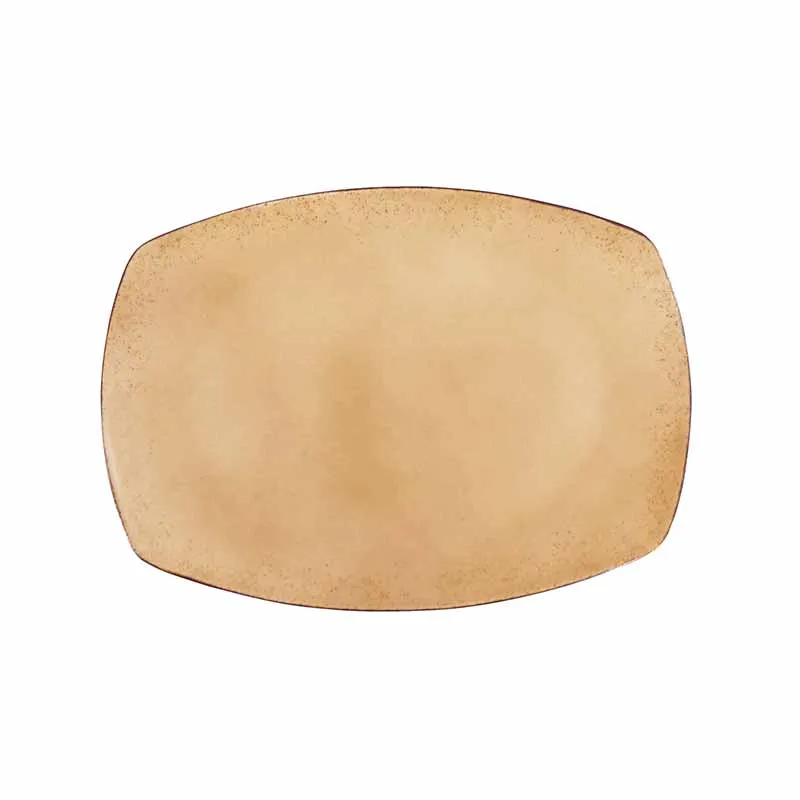 Artis Modern Rustic Natural Sand assiette rectangulaire 28x18 cm