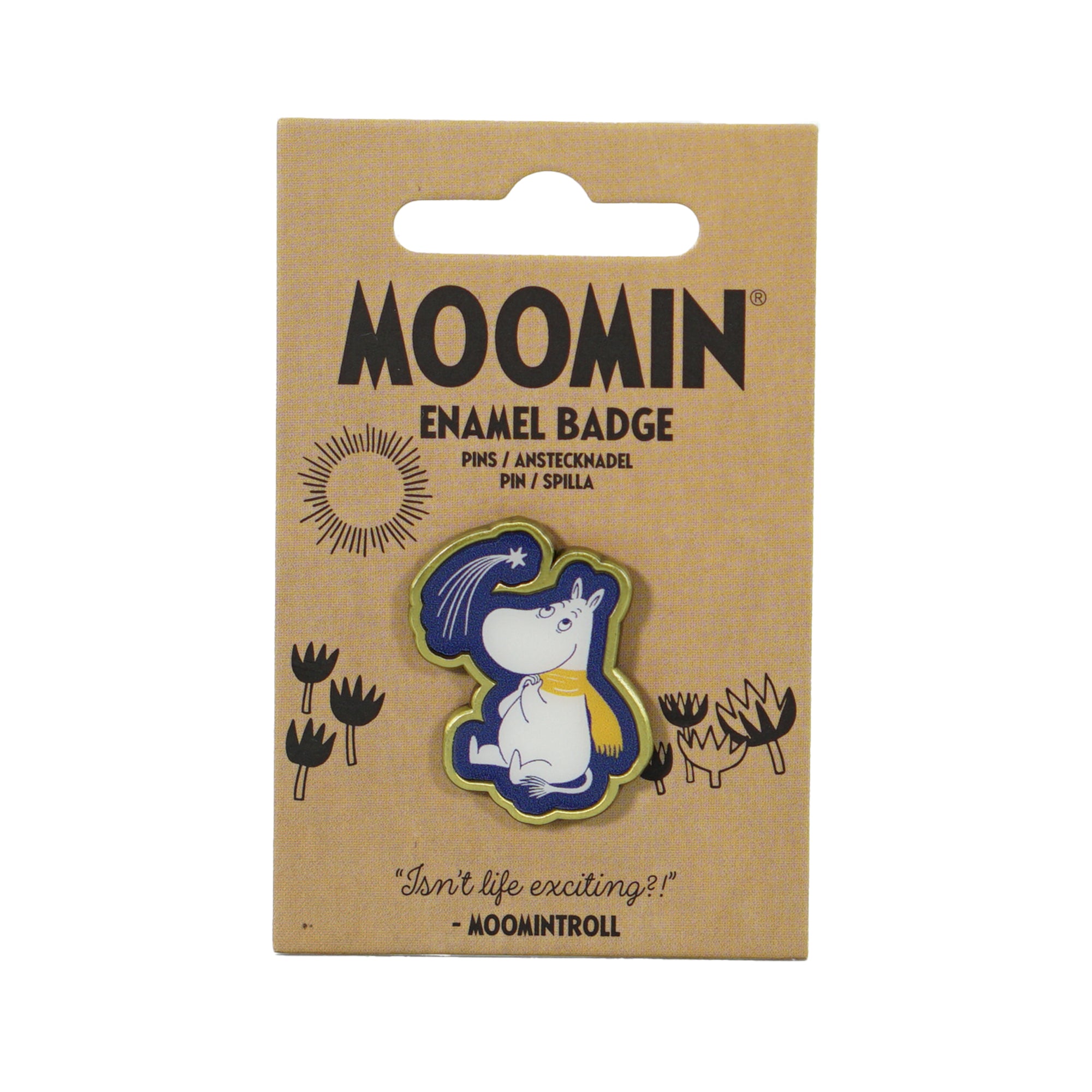 Moomin First Snow Star pin's émail blanc