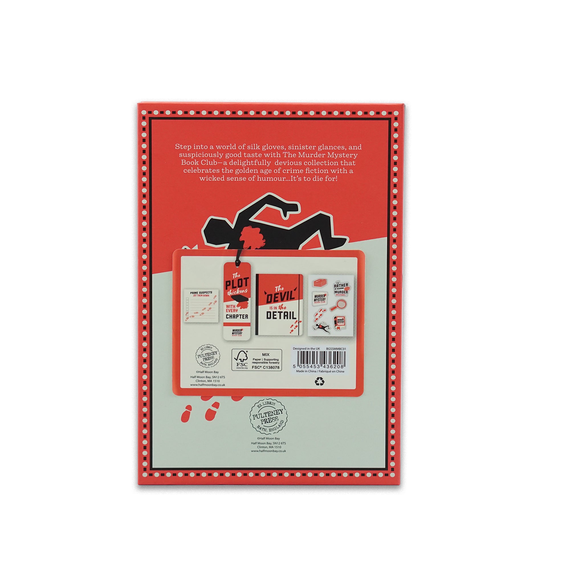 Pulteney Press Murder Mystery Book Club coffret papeterie