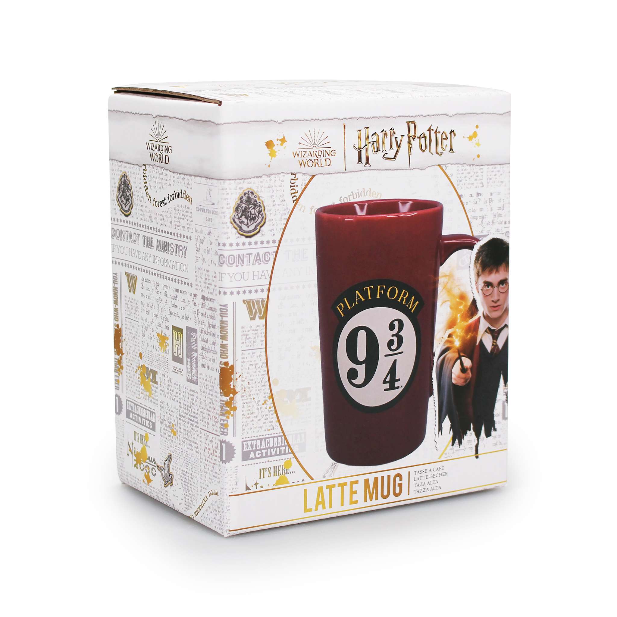 HMB Harry Potter mug latte 50 cl quai 9 3/4 rouge