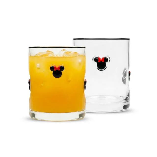 JoyJolt Disney Minnie Mouse Icon verres jus lot de 2