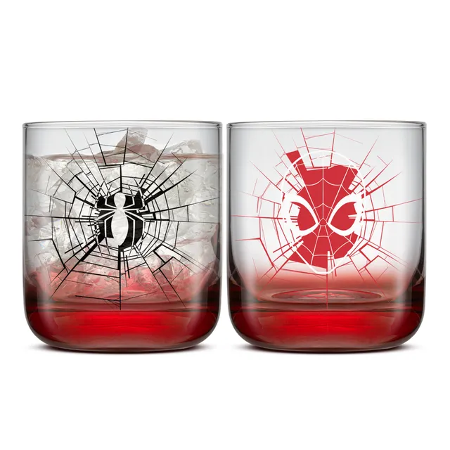 JoyJolt Spider-Man verres à boire lot 2 rouge 30 cl