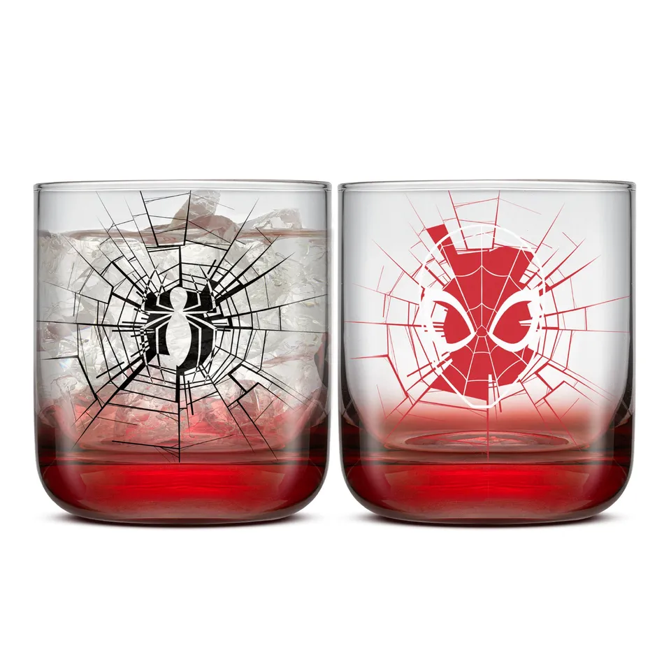 JoyJolt Spider-Man verres à boire lot 2 rouge 30 cl