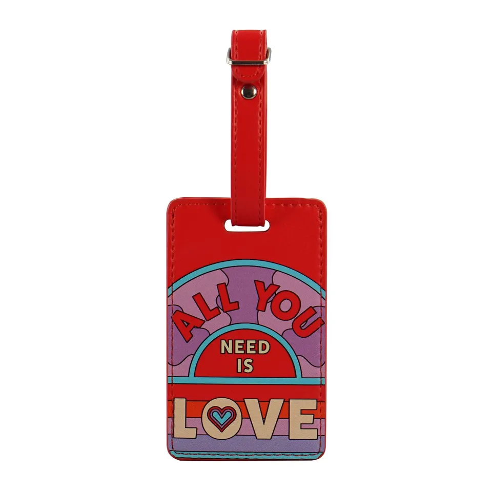 HMB Beatles Love LTBTS08 porte-étiquette valise rouge
