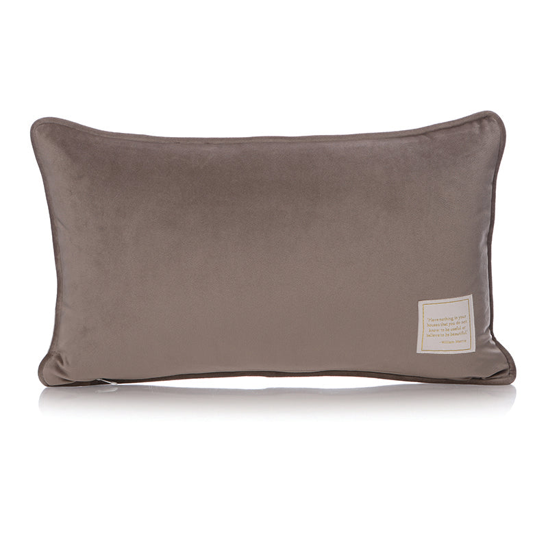 HMB Arts & Crafts Society Willow Grey coussin 30x50 cm gris