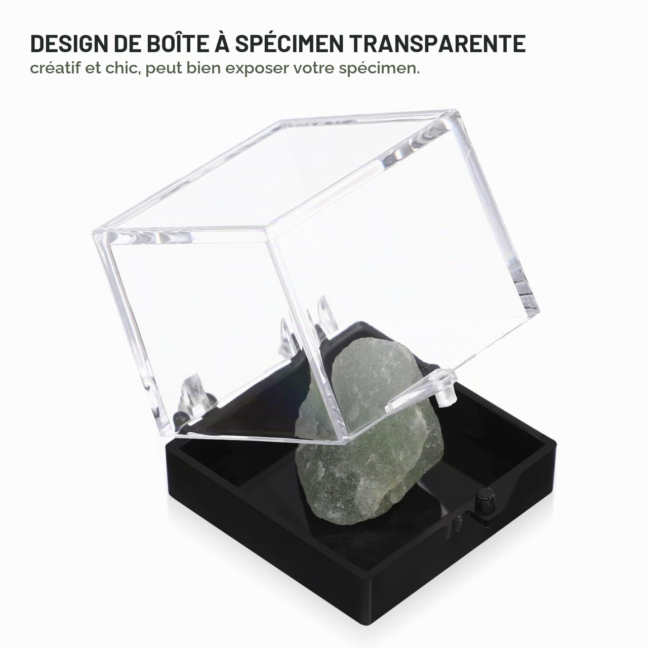 Alipis Boîtes Rangement Transparentes 3,5cm Lot 12