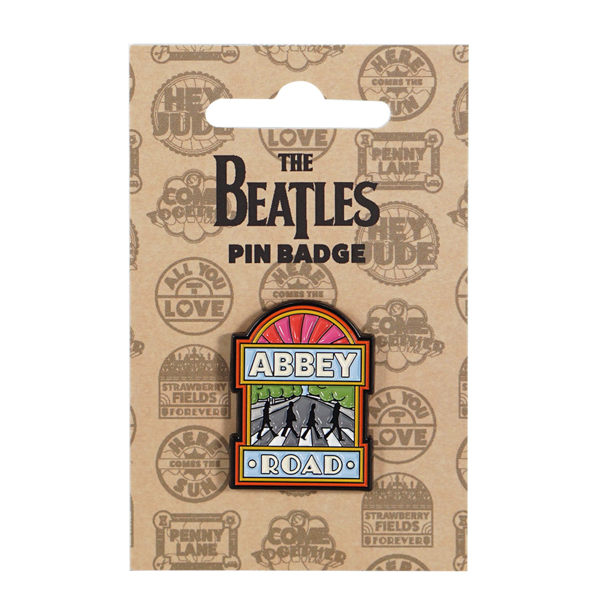 HMB Beatles Abbey Road pin's badge métal rouge