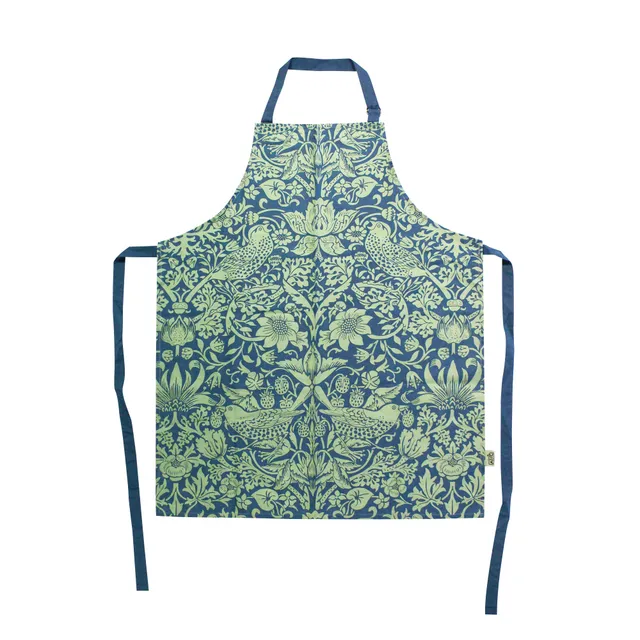Arts & Crafts Society William Morris Strawberry Thief tablier sauge recyclé