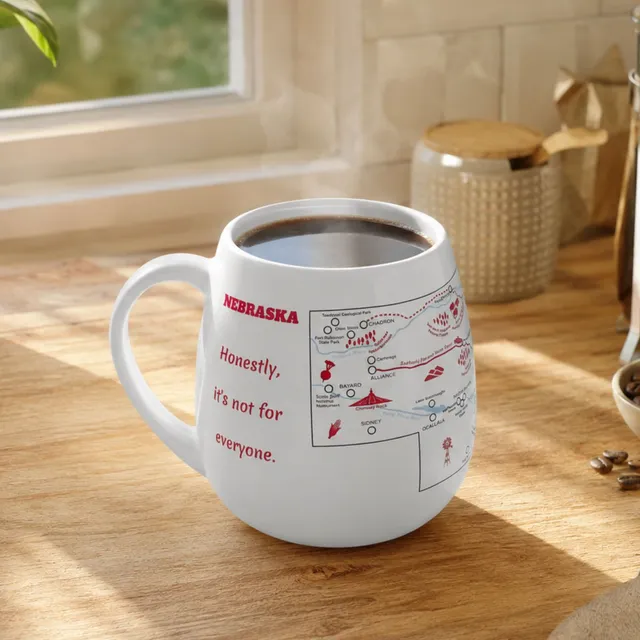 Trouvaille Global Nebraska Map mug à colorier souvenir
