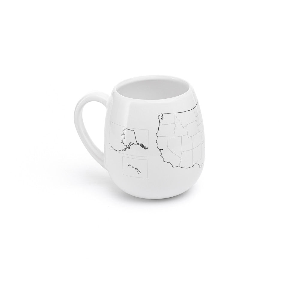 Trouvaille USA Map mug à colorier carte USA