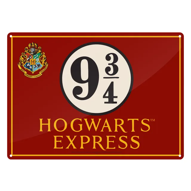 HMB Harry Potter Platform 9 3/4 plaque métal A5