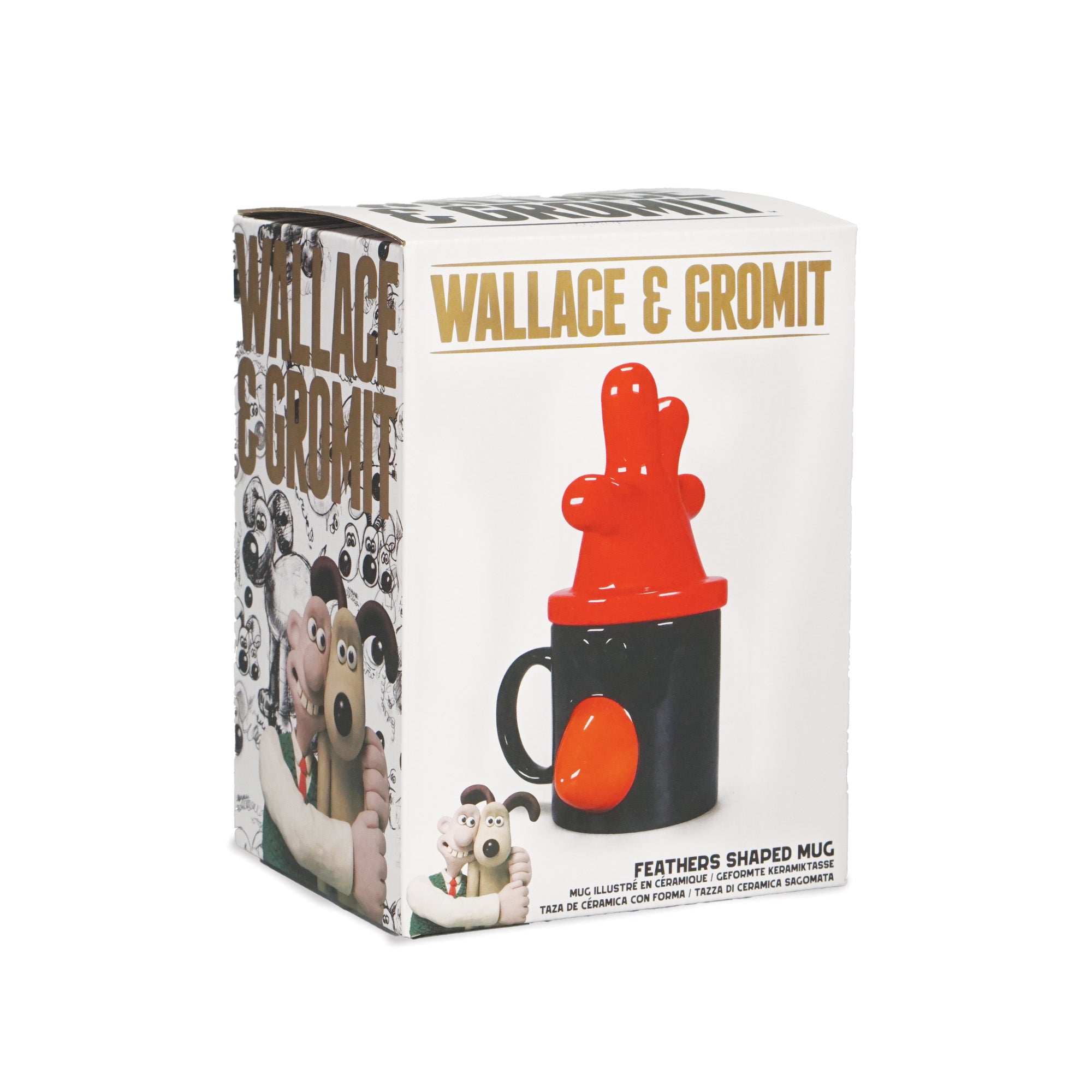 Wallace & Gromit Feathers mug céramique couvercle 340ml